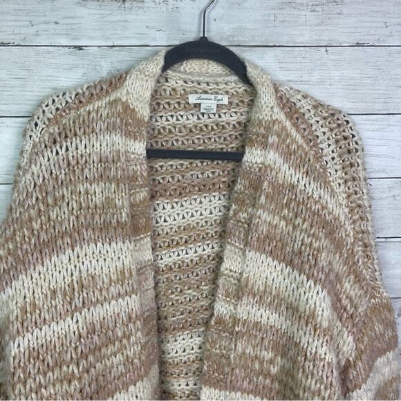 American Eagle Striped Cardigan Size Large - Picture 2 of 4